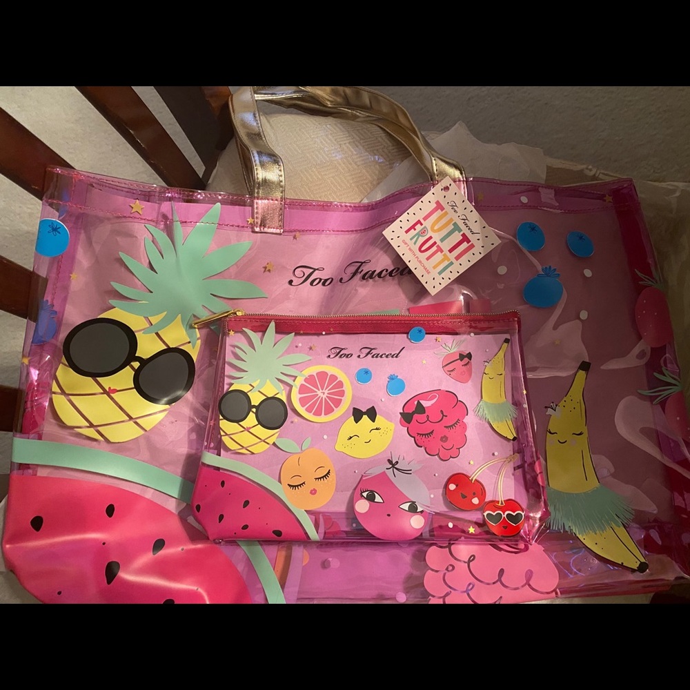 Too Faced Tutti Frutti - Tote Bag & Cosmetic Bag